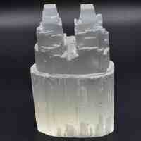 White Selenite Tower Carving