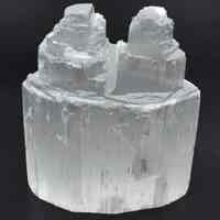 White Selenite Tower Carving