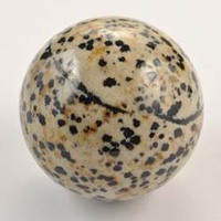 Dalmatian Jasper Sphere Carving