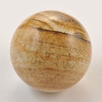 Picture Jasper Sphere Carving
