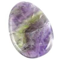 Oval Fluorite Rainbow Worry Stone