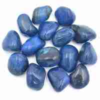 Blue Agate Coloured Tumbled Stones [Large]