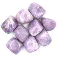 Pink Lepidolite Tumbled Stones [Dark Large]