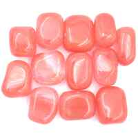 Cherry Quartz Tumbled Stones [Large (Man Made)]