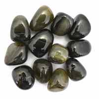 Black Aragonite Tumbled Stones [Large]