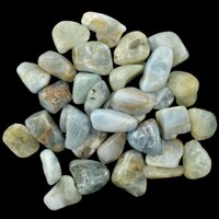 Aquamarine Tumbled Stones [&#39;B&#39; Medium 150gm]