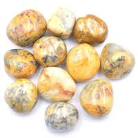 Yellow Crazy Lace Agate Tumbled Stones [Medium 150gm]