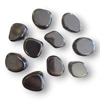 Magnetic Hematite Tumbled Stones [Medium 200g (man made)]