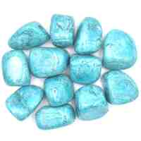 Blue Turquoise Howlite Tumbled Stones [Medium Type 2 (Dyed) ]