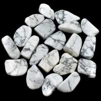 White Howlite Tumbled Stones [Medium]