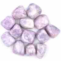 Pink Lepidolite Tumbled Stones [Light Medium ]