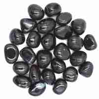 Black Obsidian Tumbled Stones [Medium]
