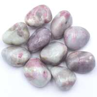 Pink Tourmaline in Quartz Tumbled Stones [Medium 150gm]