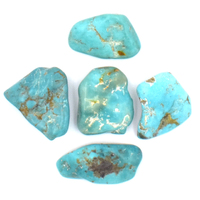 Tibetan Turquoise Tumbled Stones [40gm 5pcs]
