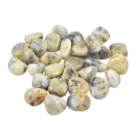 White Crazy Lace Agate Tumbled Stones [Medium 150gm]