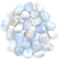 Blue Calcite Tumbled Stones [Small (Type 1)]