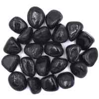 Black Tourmaline Tumbled Stones [Small 200gm (Type 2)]