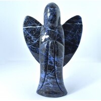 Sodalite Angel Carving [Extra Large]