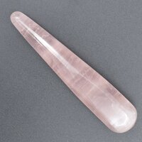 Rose Quartz Tapered &amp; Round Wand Carving