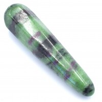 Ruby in Zoisite Tapered &amp; Round Wand Carving
