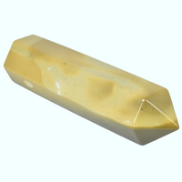 Yellow Mookaite Double Terminator Wand Carving