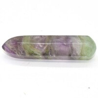 Rainbow Fluorite Smooth Point Wand Carving