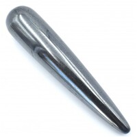 Hematite Teardrop Wand Carving
