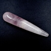 Rose Quartz Teardrop Wand Carving