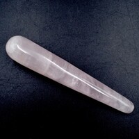 Rose Quartz Teardrop Wand Carving