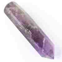 Amethyst Single Point Wand Carving
