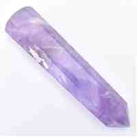 Amethyst Single Point Wand Carving