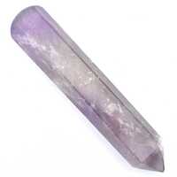 Amethyst Single Point Wand Carving