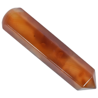 Carnelian Single Point Wand Carving