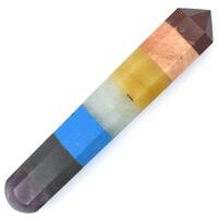 Chakra Single Point Wand Carving