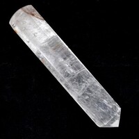 Clear Quartz Single Point Wand Carving