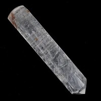 Clear Quartz Single Point Wand Carving