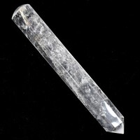 Clear Quartz Single Point Wand Carving