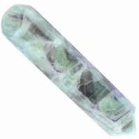 Rainbow Fluorite Single Point Wand Carving