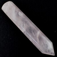 Rose Quartz Single Point Wand Carving