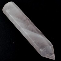 Rose Quartz Single Point Wand Carving