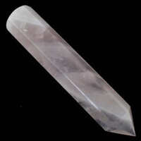 Rose Quartz Single Point Wand Carving
