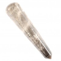 Smoky Quartz Single Point Wand Carving [Light]