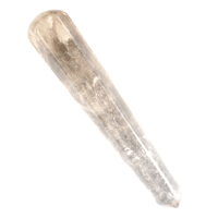 Smoky Quartz Single Point Wand Carving [Light]