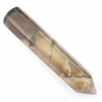 Smoky Quartz Single Point Wand Carving