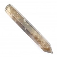 Smoky Quartz Single Point Wand Carving