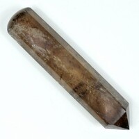 Smoky Quartz Single Point Wand Carving