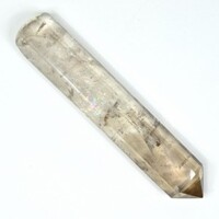 Smoky Quartz Single Point Wand Carving