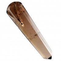 Smoky Quartz Single Point Wand Carving [Dark]