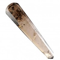 Smoky Quartz Single Point Wand Carving [Dark]