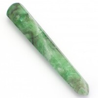 Green Fluorite Tapered Wand Carving